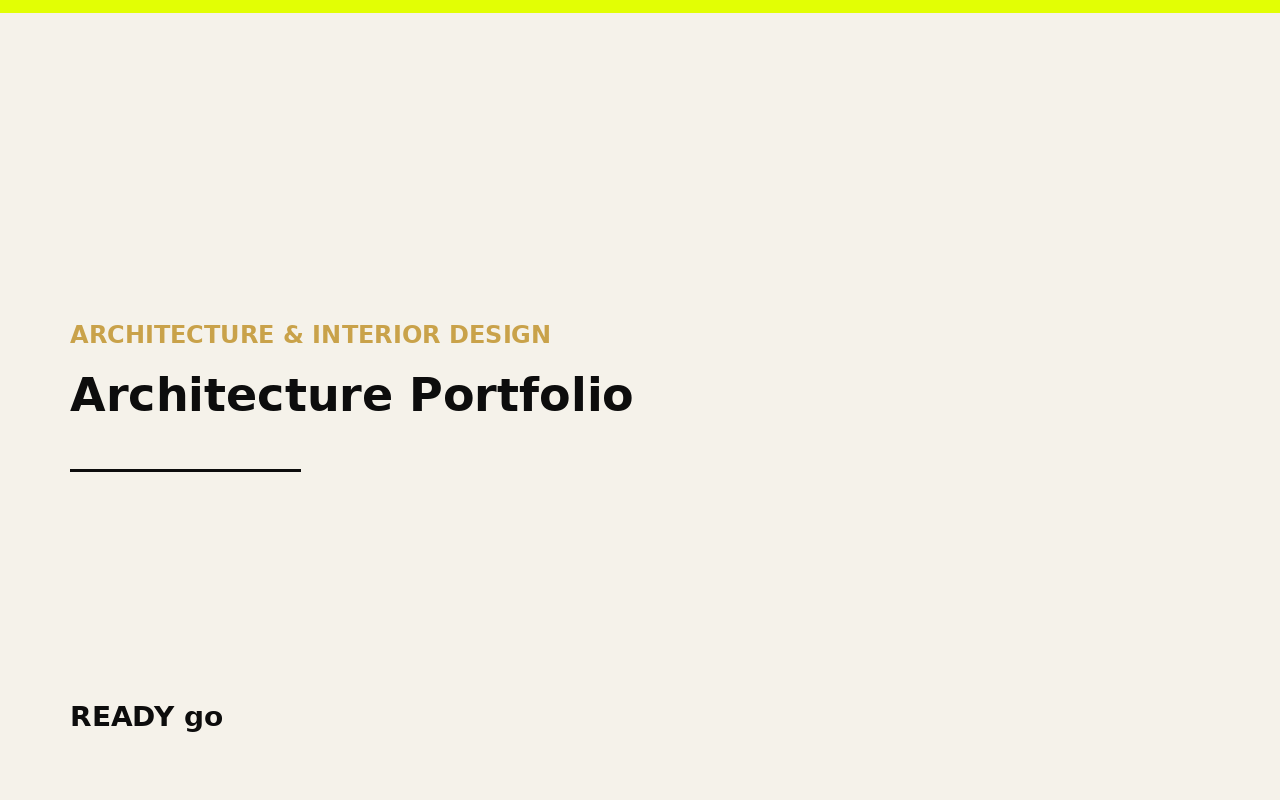 Architecture Portfolio