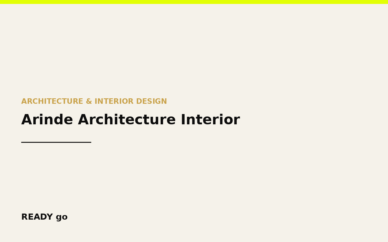 Arinde Architecture Interior