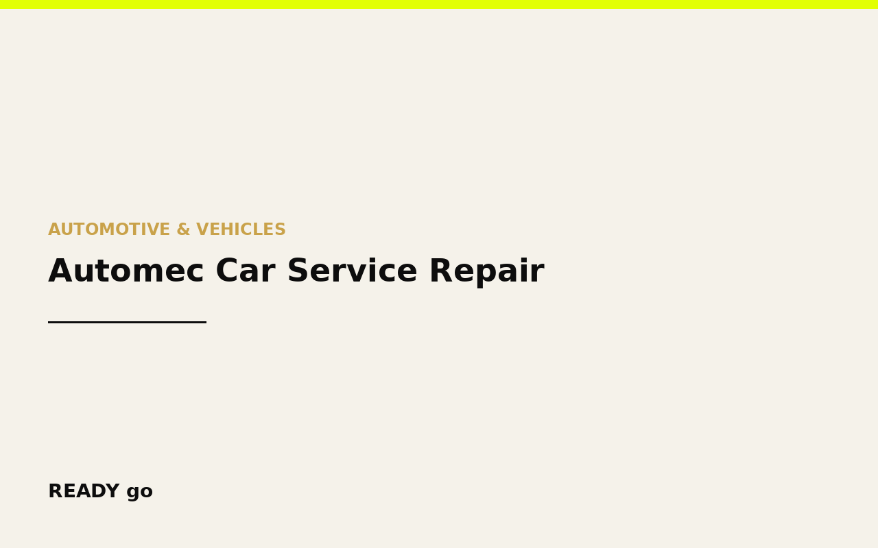 Automec Car Service Repair