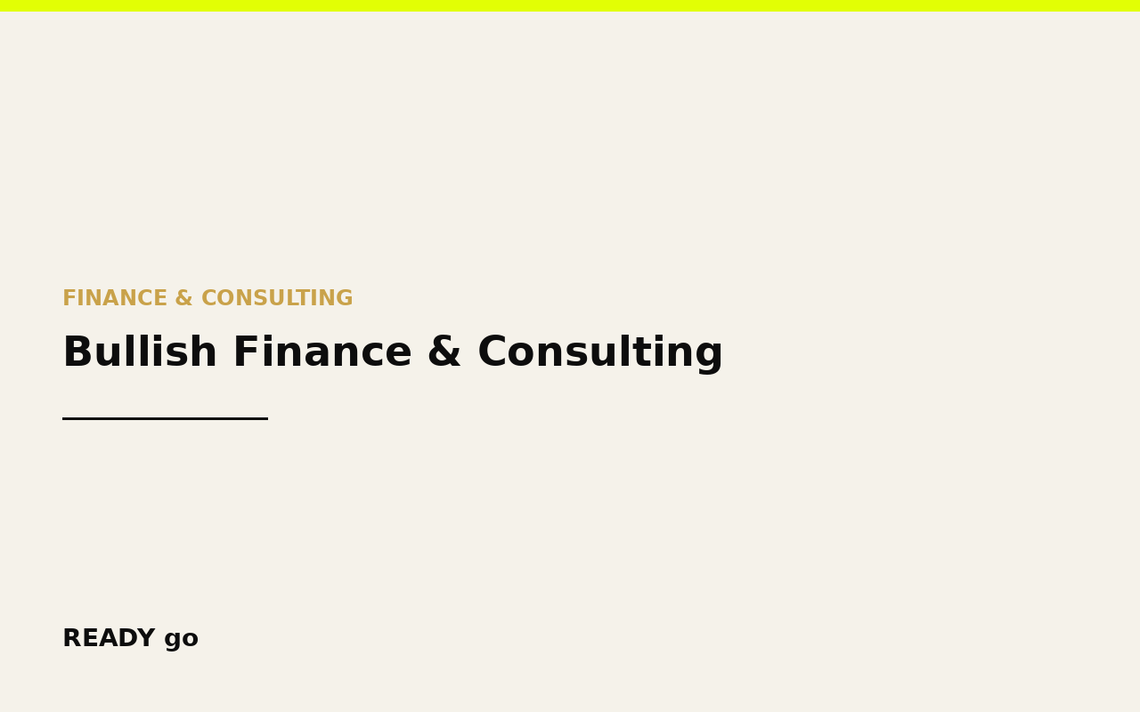 Bullish Finance & Consulting