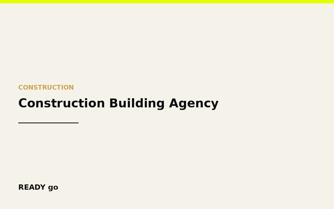 Construction Building Agency