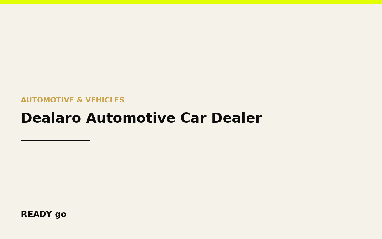 Dealaro Automotive Car Dealer