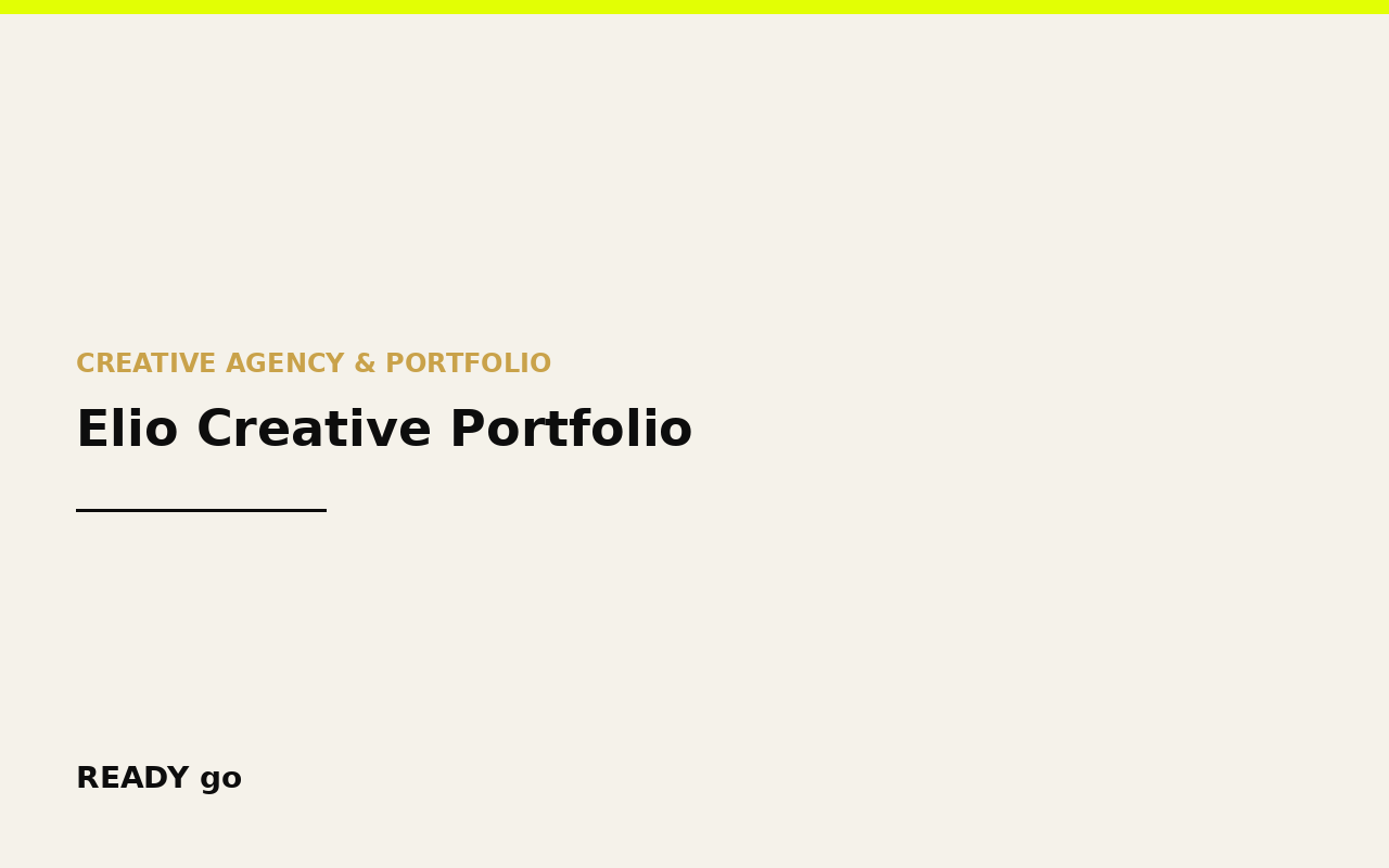 Elio Creative Portfolio