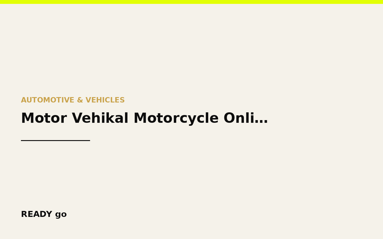 Motor Vehikal Motorcycle Online Store