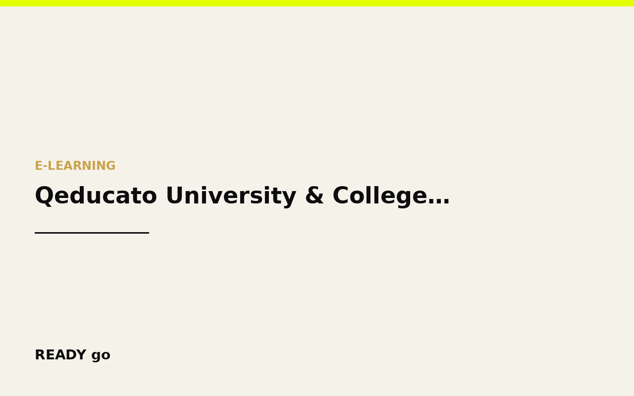 Qeducato University & College (XD)