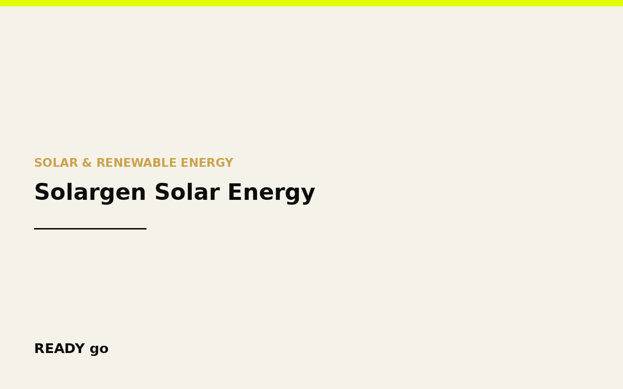 Solargen Solar Energy